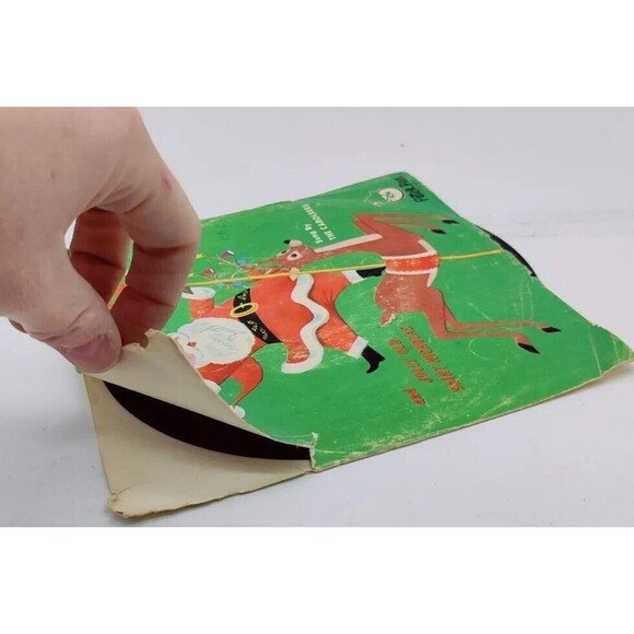 Vintage 1966 Santa Claus Is Coming To Town Jolly Saint Nicholas Caroleers Record - Picture 3 of 11